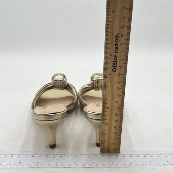 FYS Women Slip on Low Kitten Heel Mules Open Toe Dress Slide Sandals Party Prom - Picture 5 of 8